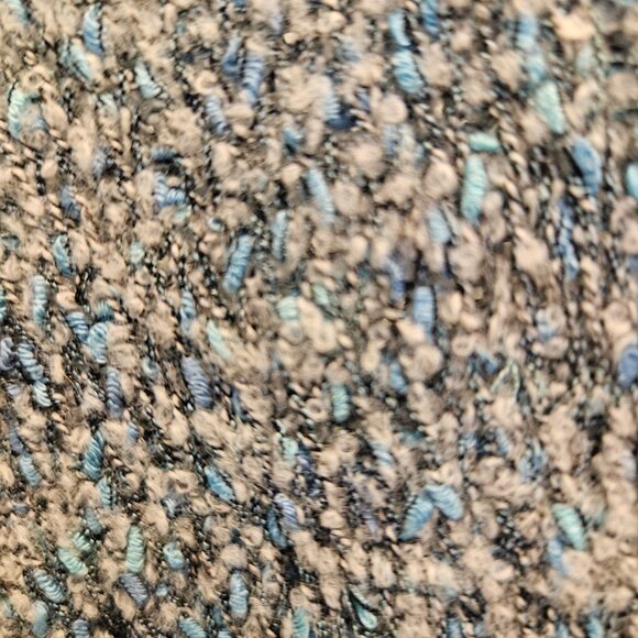 Size 2X Sigrid Olsen Blue and Gray Marled Sweater - Picture 4 of 5